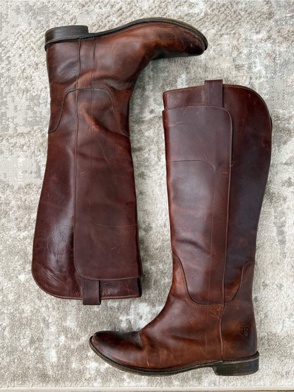 Frye Brown Leather Tall Boots
